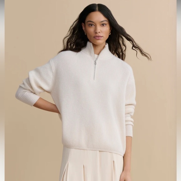 Jenni Kayne Sweaters - JENNI KAYNE-Cashmere Half Zip size xs
